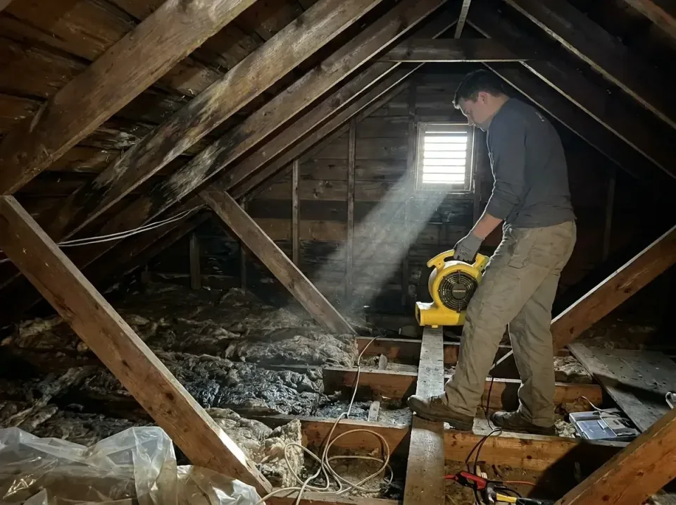 attic-water-damage-drying-proc-007 — frequently asked questions, Emergency Water Extraction & 24/7 Flood Response in Coopers…